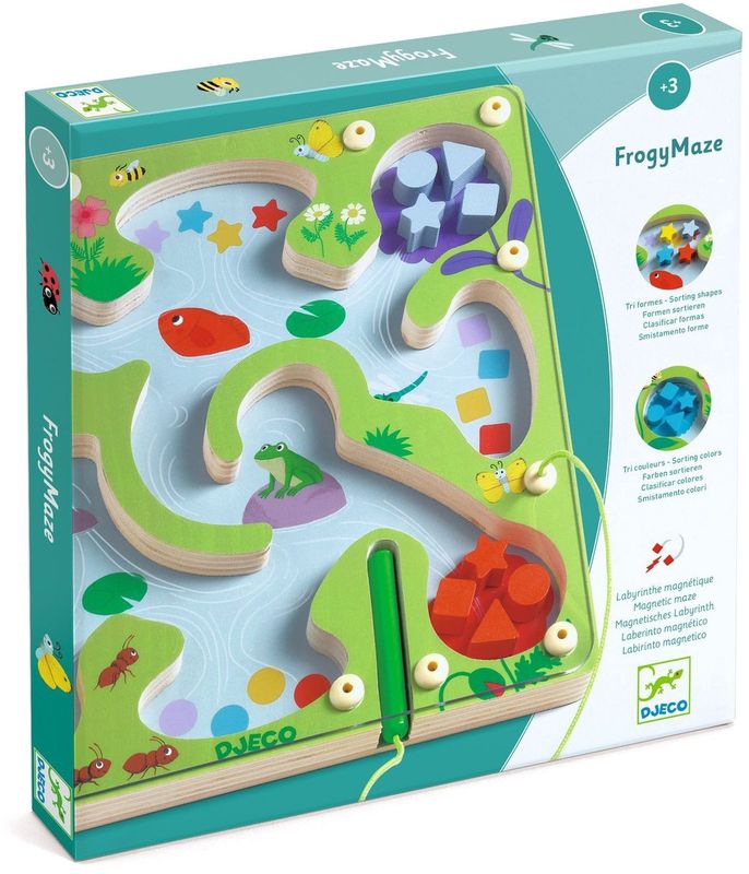 Djeco spel frogymaze magnetisch sorteerspel 3+ jaar