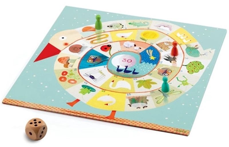 Djeco spel koffer met ganzenbord en mens erger je niet  3-6  jaar