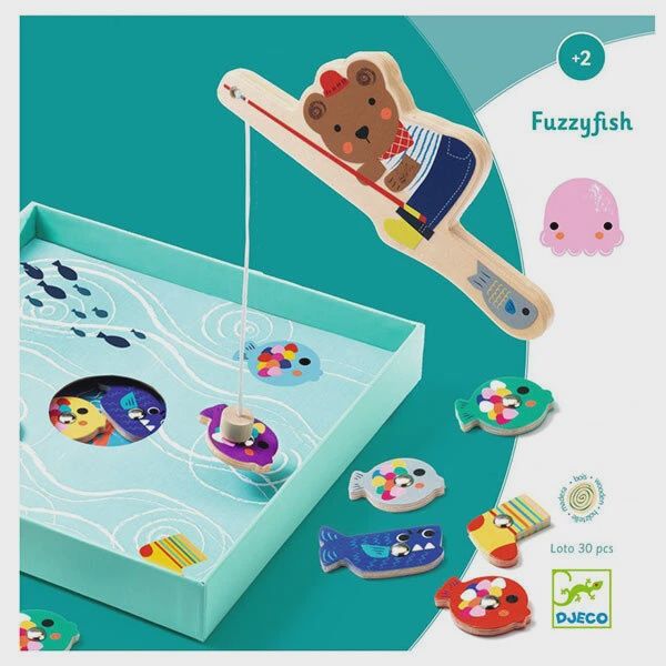 Djeco spel fuzzyfish magnetische vissen 2+ jaar