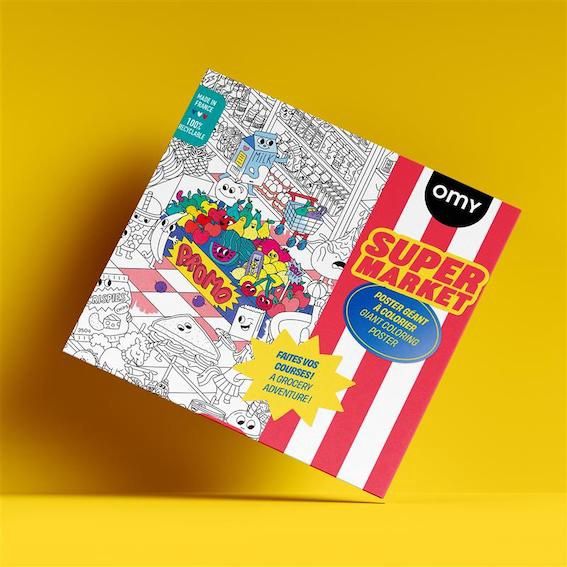 OMY grote kleurplaat Supermarkt