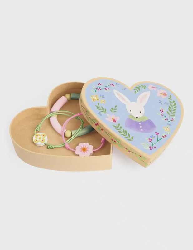 Djeco versierd doosje Cecile met 3 armbanden 4 jaar+