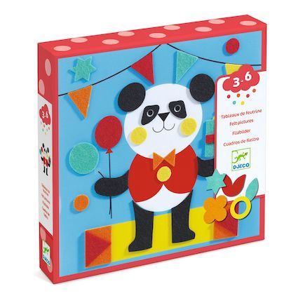Djeco knutselpakket collages plakvlit Panda 3-6 jaar