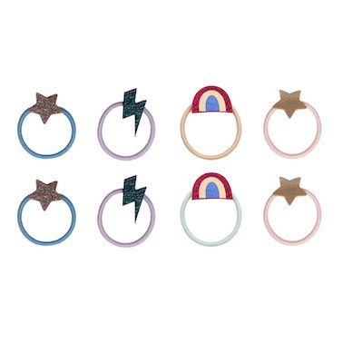 Mimi and Lula haarelastiekjes mini rainbow