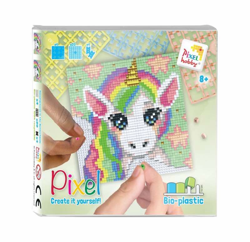 Pixel Hobby pixel set classic, Kleur: eenhoorn hoofd