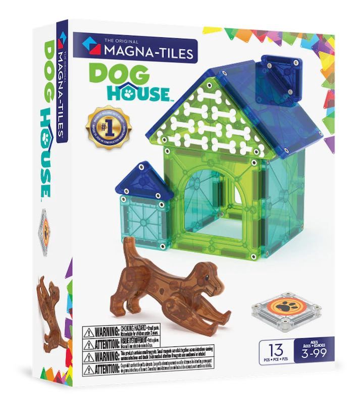 Magna-Tiles dog house hondenhok 13 st.