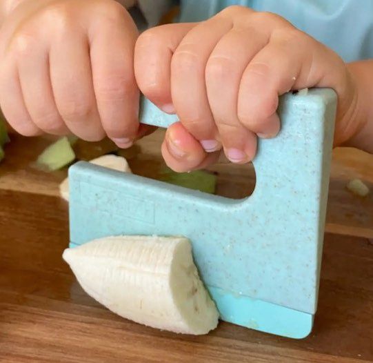 SKÅGFÄ KLYV kidssafe mes, Kleur: aqua