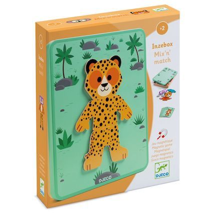 Djeco Inzebox mix &amp; match blik met magneten 2 jaar+