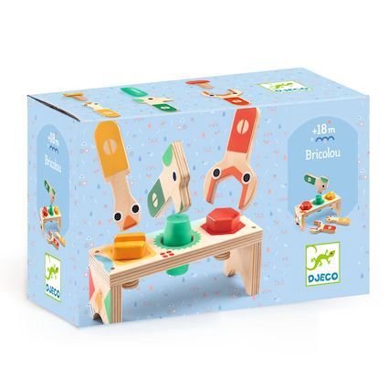 Djeco Bricolou houten werkbankje 18 mnd+