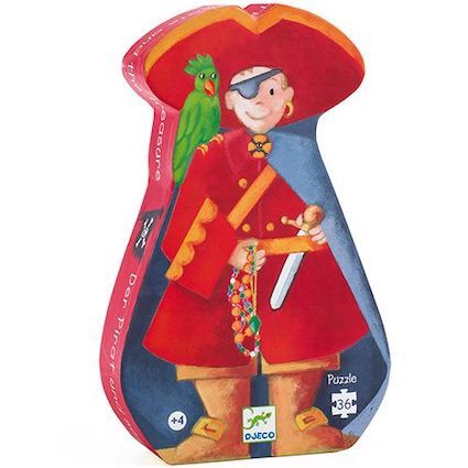 Djeco silhouetpuzzel piraat 36 st