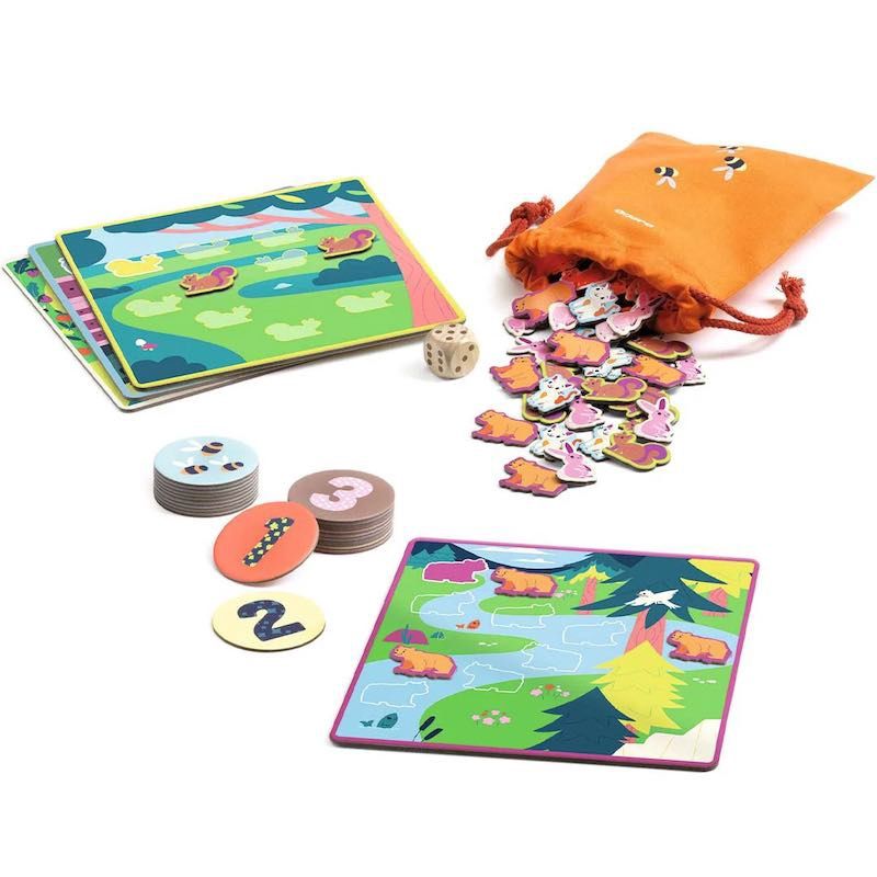 Djeco spel primo chiffres 4 spellen ontdek cijfers 3-6 jaar