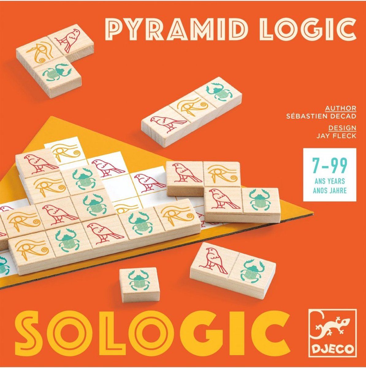 Djeco spel sologic pyramid logic 7-99 jaar