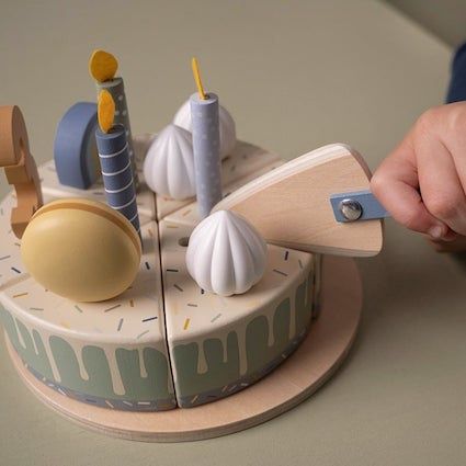 Little Dutch houten verjaardagstaart