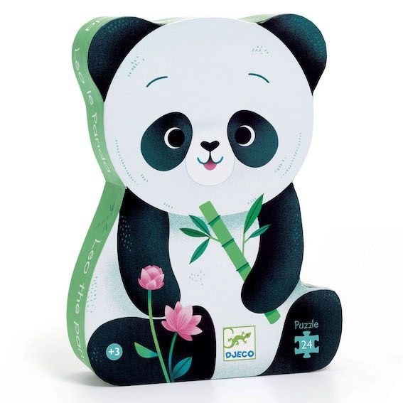Djeco silhouetpuzzel panda 24 st