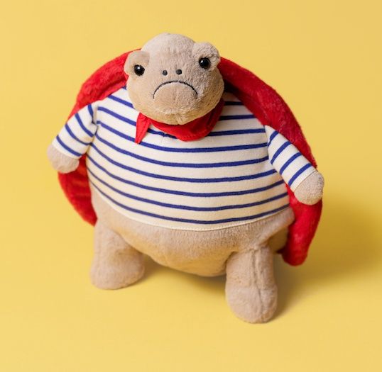 Jellycat Timmy Turtle romantic outfit