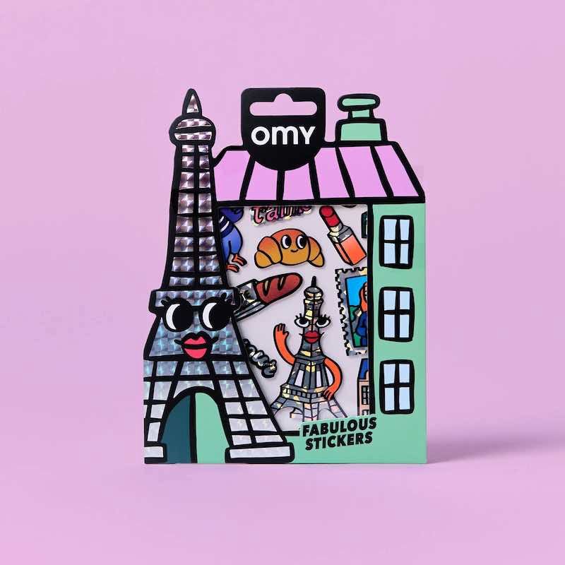 OMY sticker Fabulous Icones, Kleur: Paris