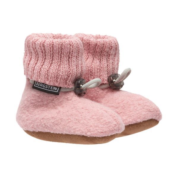 Bergstein wollen slofjes baby, Kleur: soft pink 35, Maat: 16/17
