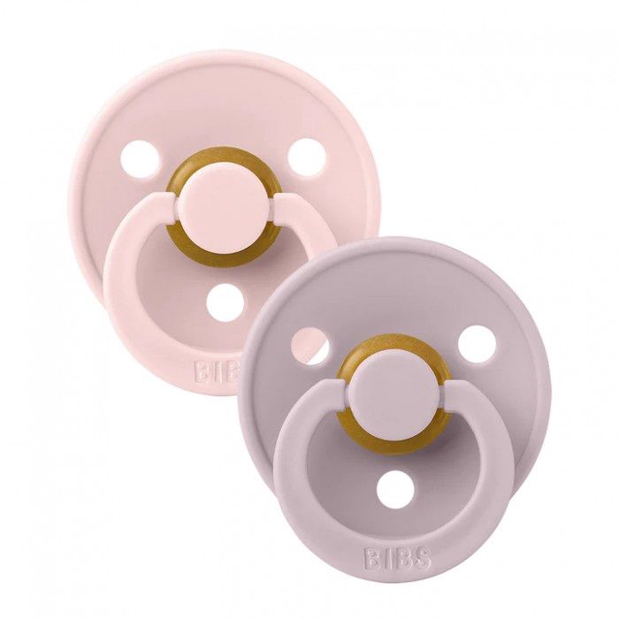 Bibs 2-pack rond, Kleur: blossom/dusky lilac, Maat: 1