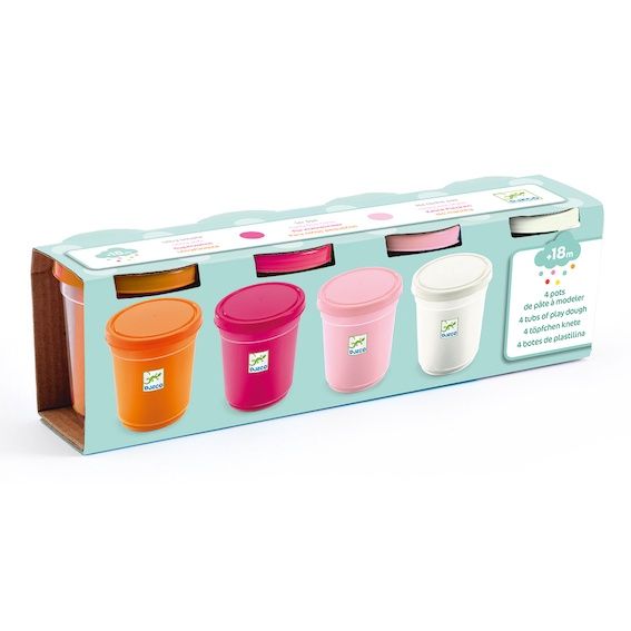 Djeco boetseerklei set van 4, Kleur: rozekleurig