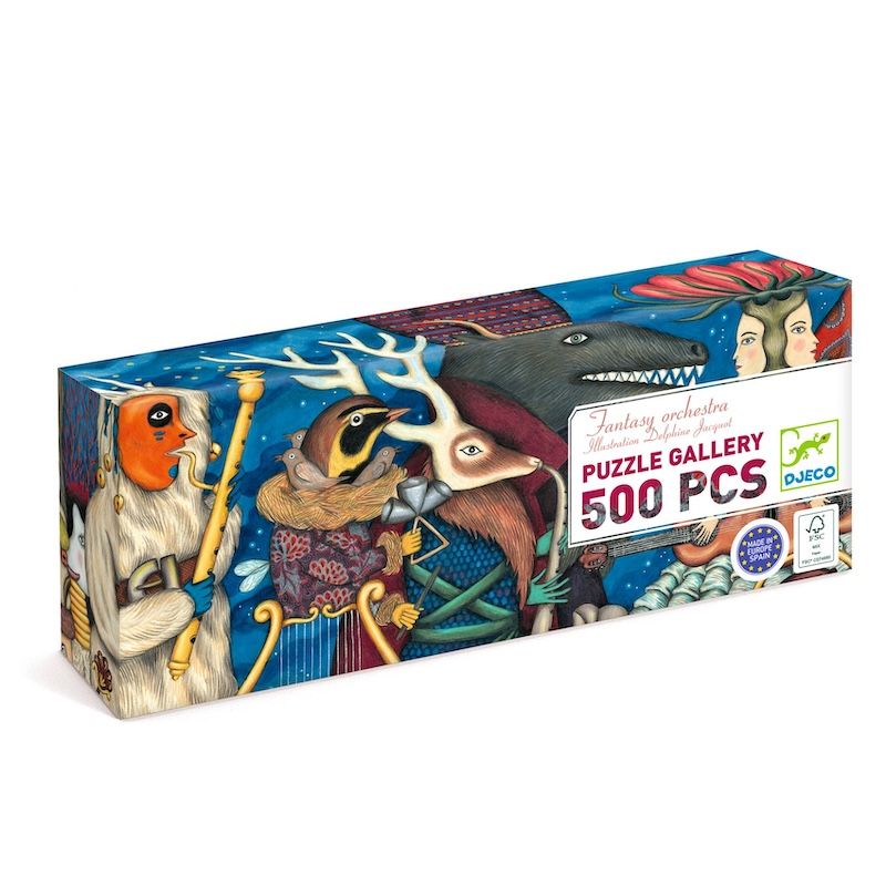 Djeco galerijpuzzel fantasy orchestra 500 st