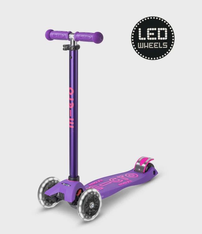 Microstep Maxi Deluxe LED, Kleur: purple