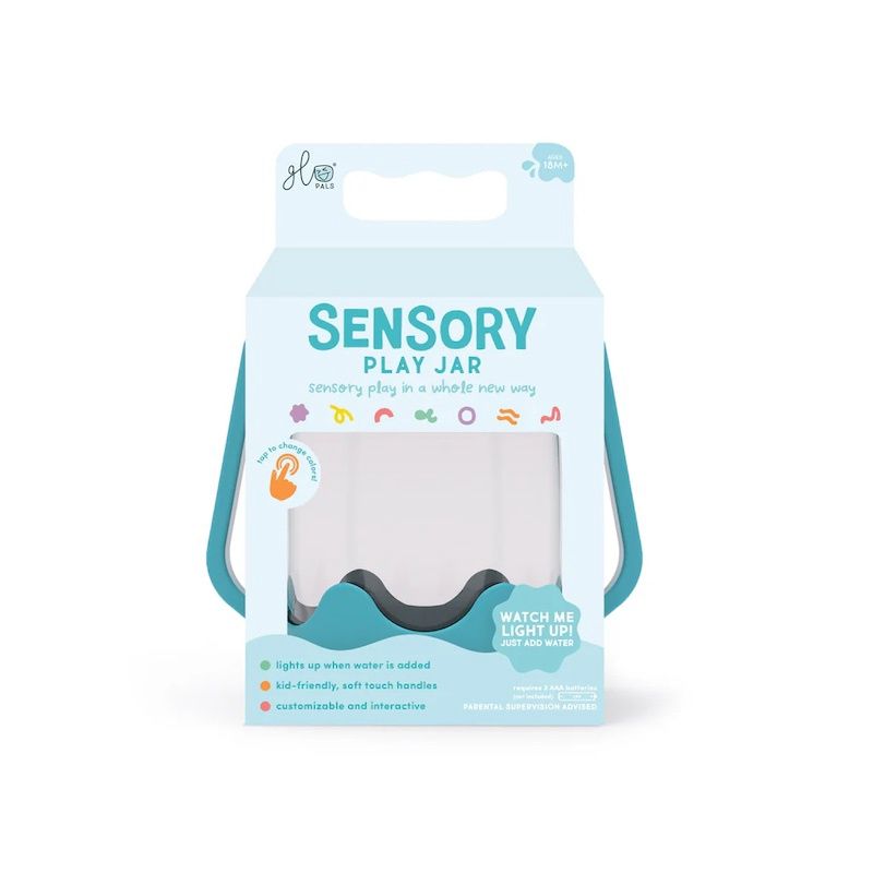 Glo Pals Sensory Jar, Kleur: blauw