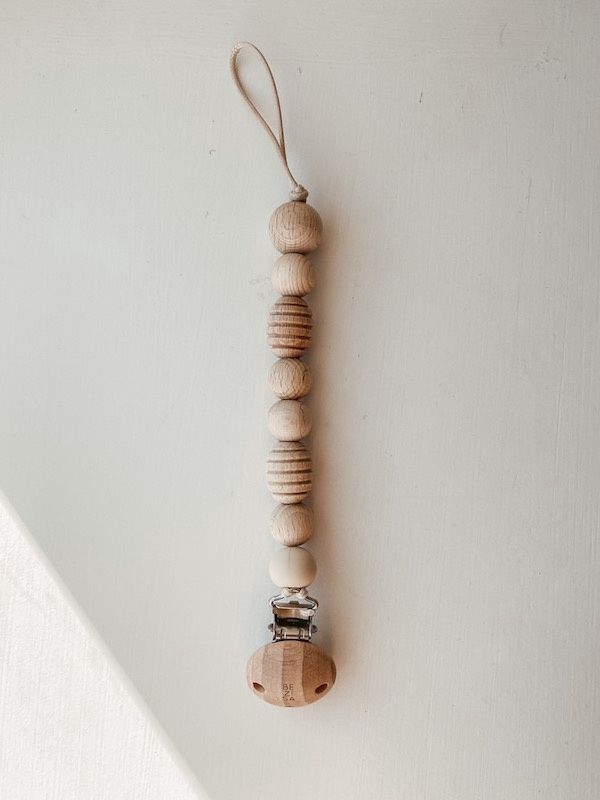 Bezisa speenkoord houten kralen Honey