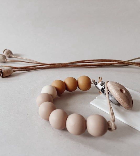 Bezisa speenkoord siliconen kralen Canyon Clay