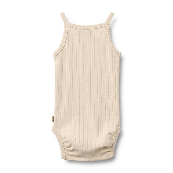 Wheat romper mouwloos Ellen almond peach S26
