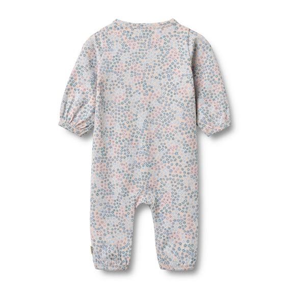 Wheat suit Felizia powder blue flowers S26