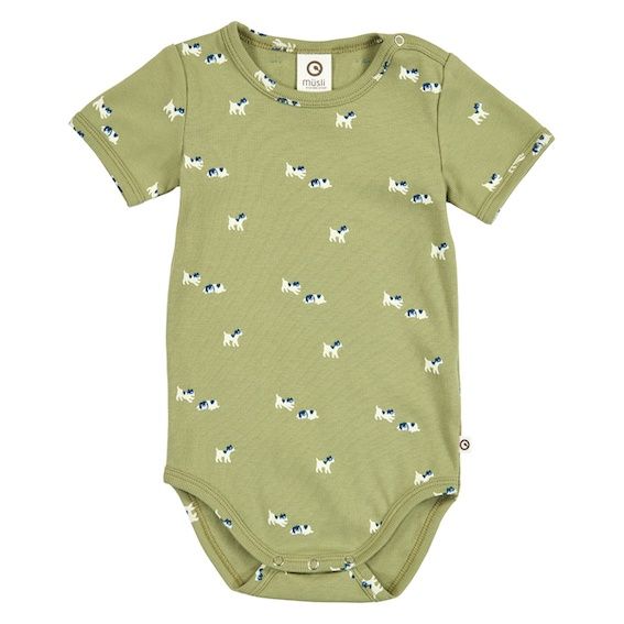 Musli romper korte mouw BFF met hondenprint S26, Kleur: spring/navy/tofu, Maat: 56