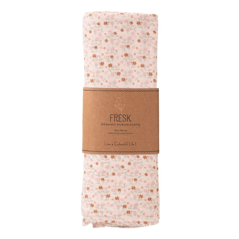 Fresk swaddle Garden Flowers 120x120 cm