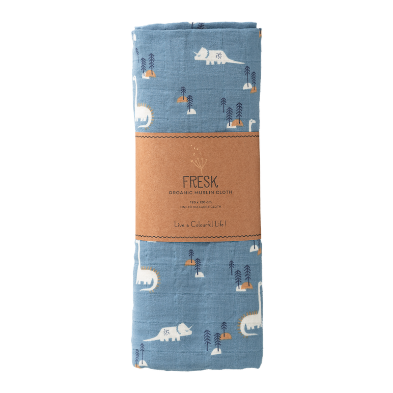 Fresk swaddle Dino 120x120 cm