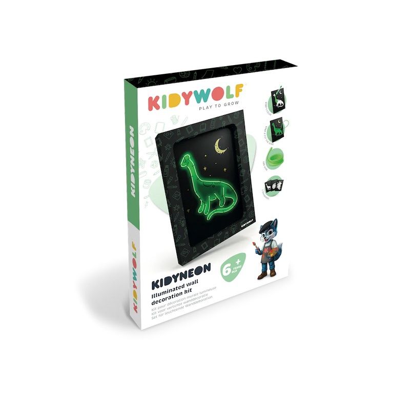 Kidywolf Kidyneon dino groen