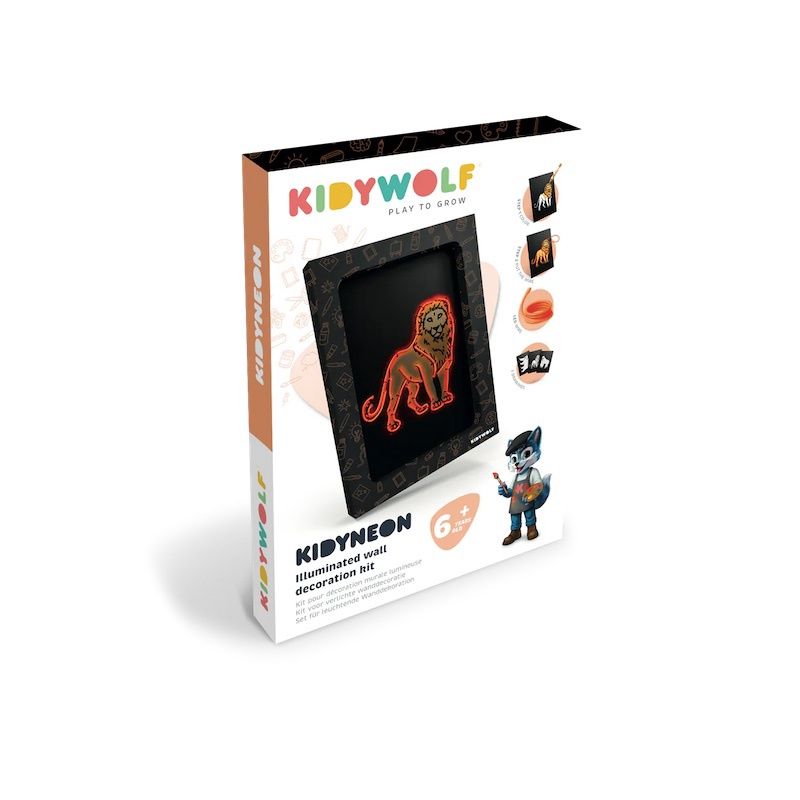 Kidywolf Kidyneon Dieren oranje