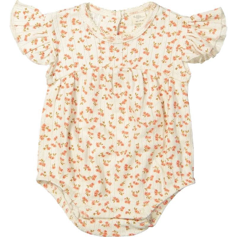 Riffle Amsterdam romper korte mouw Lisa pointelle blossom S26, Maat: 56