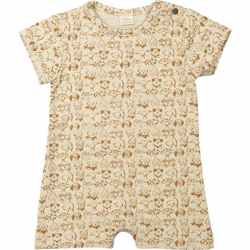 Riffle Amsterdam suit Gael met hondenprint off white S26, Maat: 56