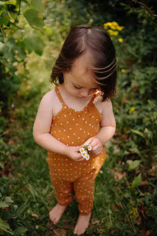 Riffle Amsterdam suit Gwen muslin with dots S26