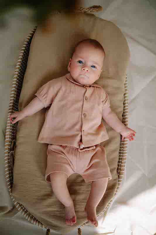 Riffle Amsterdam blouse korte mouw Caro pink S26