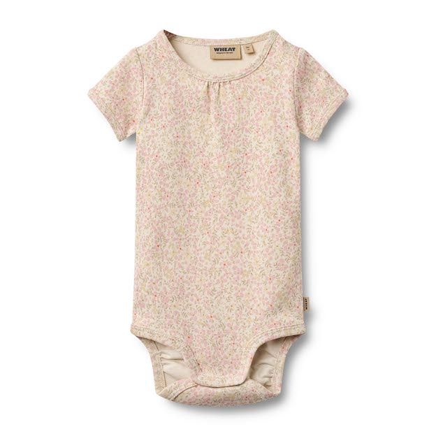 Wheat romper korte mouw Linette coral flowers S26