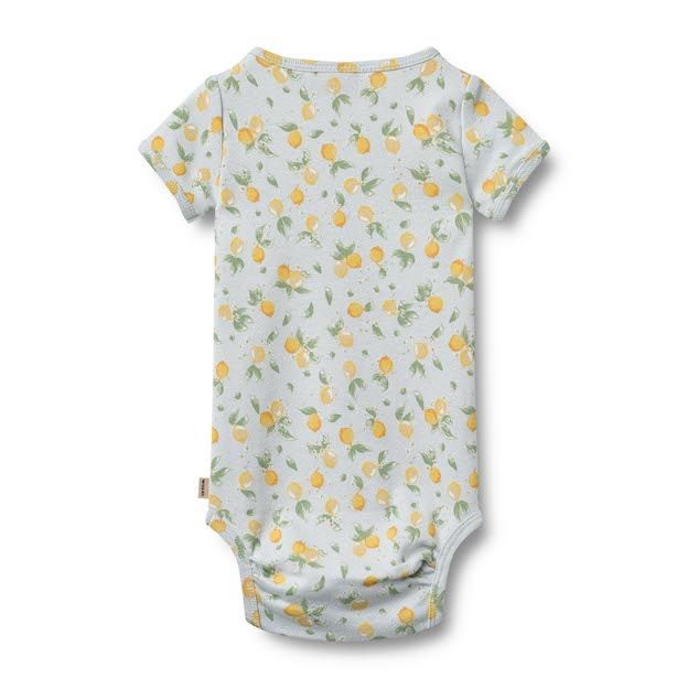 Wheat romper korte mouw Linette summer blue citrus S26