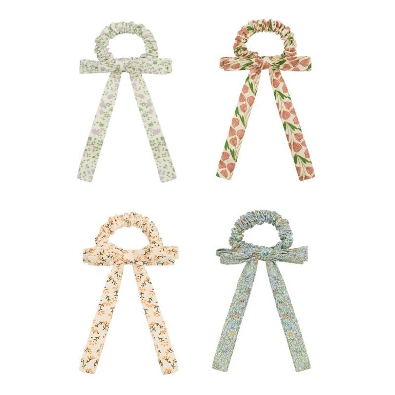 Mimi and Lula scrunchie Floral bow met strik