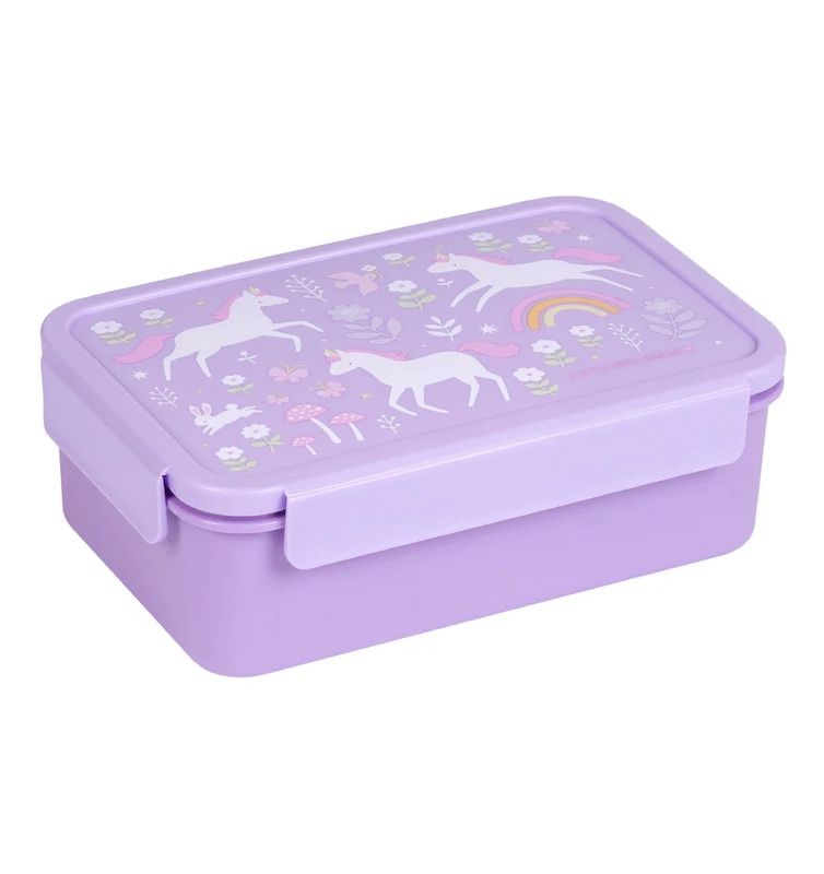 A Little Lovely Company bento lunchbox unicorn dreams