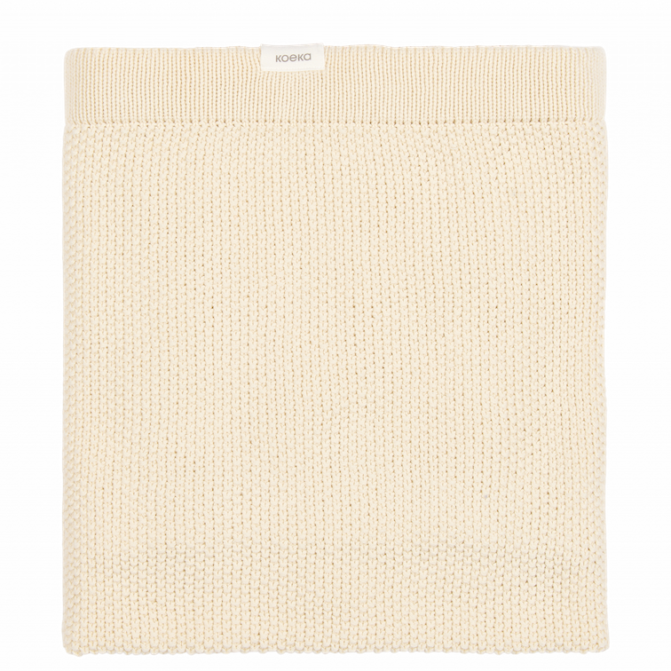 Koeka wiegdeken Lisbon, Kleur: powder white
