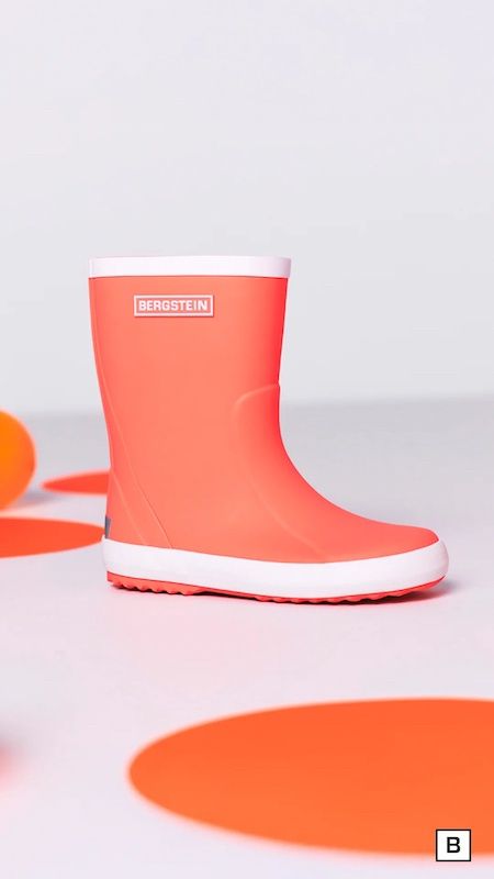 Bergstein regenlaars neon oranje, Maat: 21