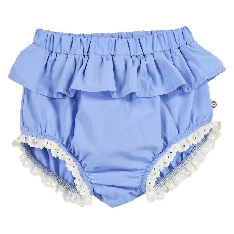 Musli bloomer poplin frill in de kleur shell blue S26, Maat: 56/62