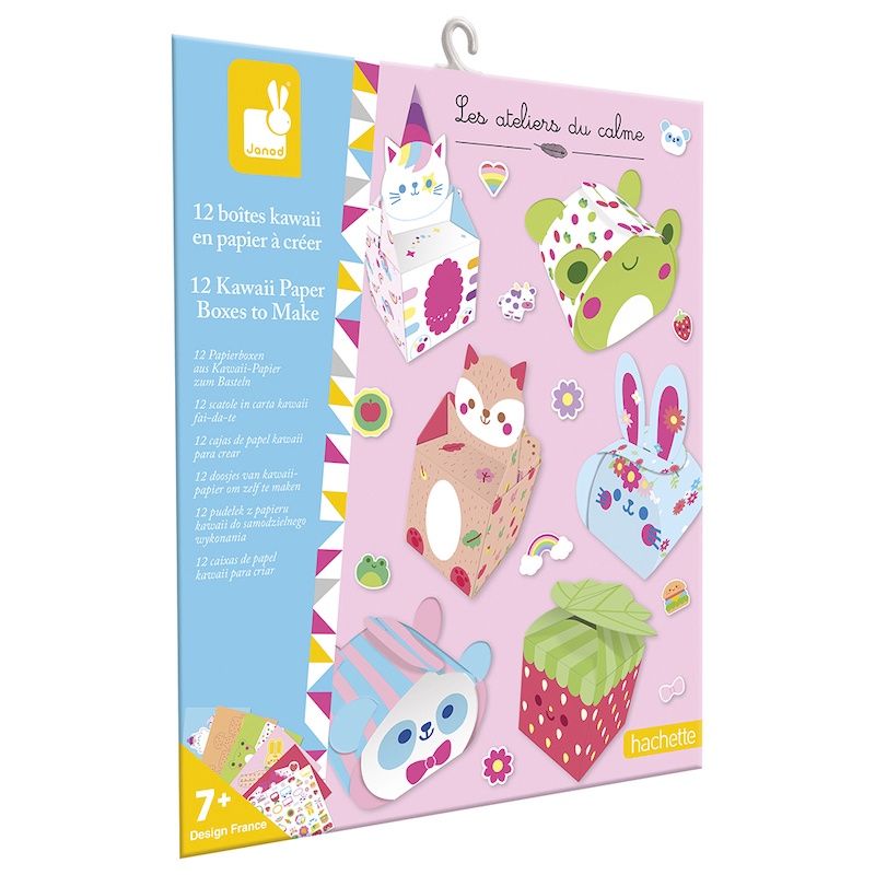 Janod Atelier knutselset 12 Kawaii doosjes vouwen 7 jaar+