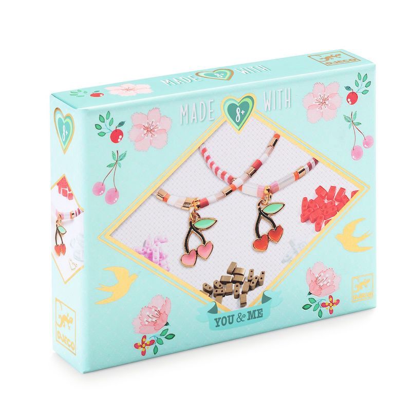 Djeco knutselpakket armbandjes maken kersjes set van 2