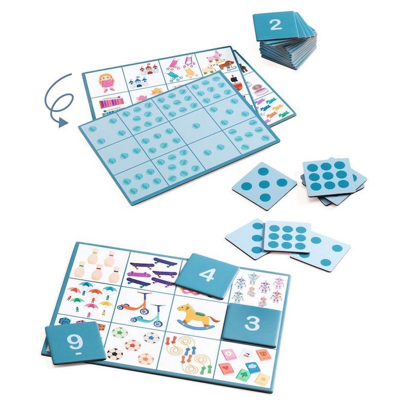 Djeco spel nummer bingo thema speelgoed 3-6 jaar