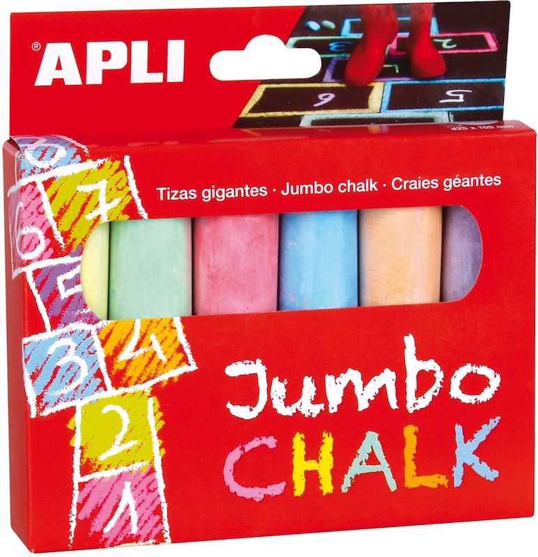Apli jumbo krijt set van 6 st.