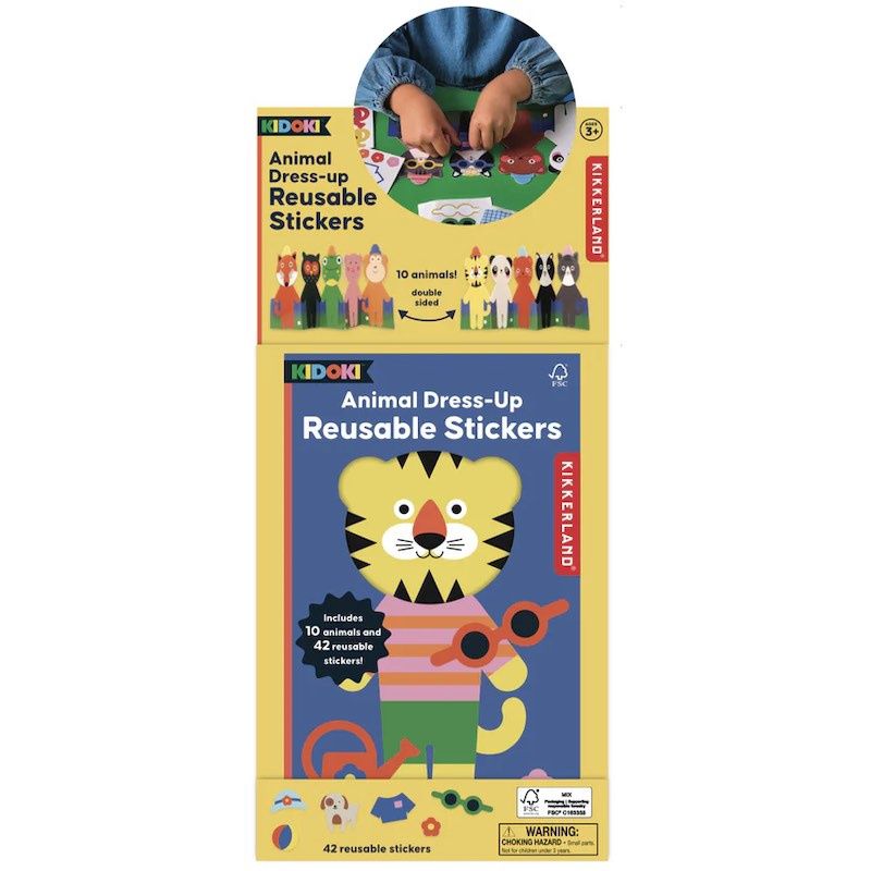 Kidoki stickers kleed de dieren aan